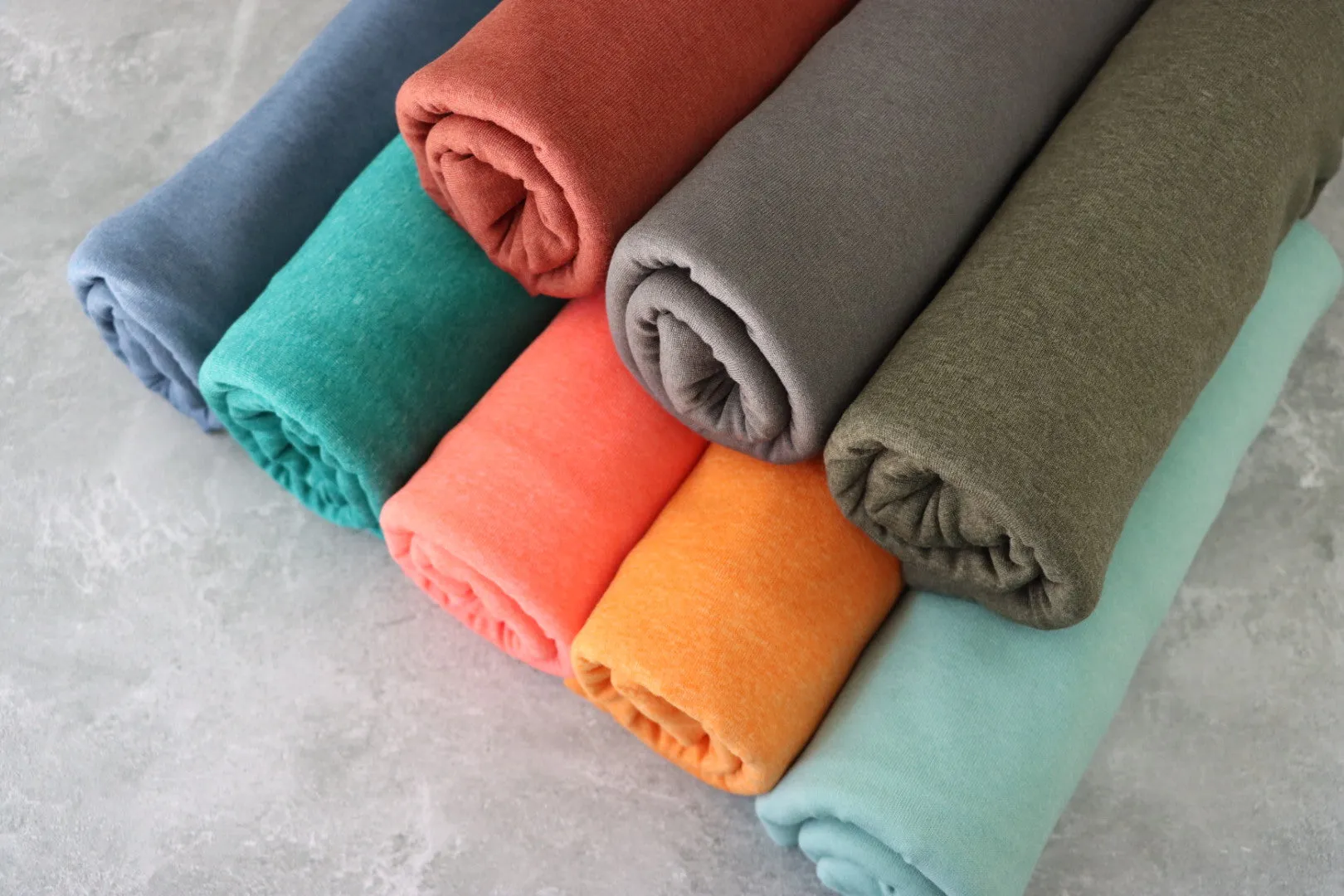 2YD 34IN REMNANT; Heathered Canyon Athletic Poly Jersey | Designer Deadstock