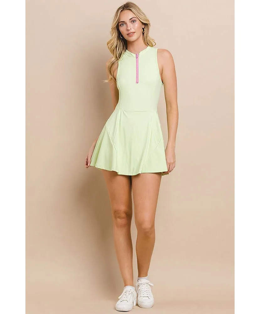 Ariana Quarter-Zip Athletic Dress