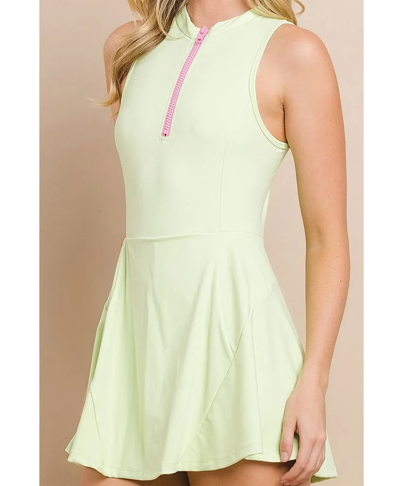 Ariana Quarter-Zip Athletic Dress
