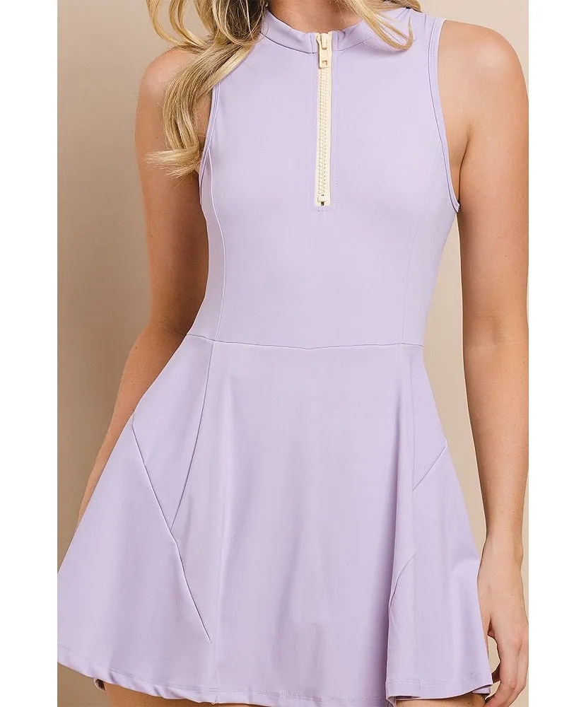 Ariana Quarter-Zip Athletic Dress