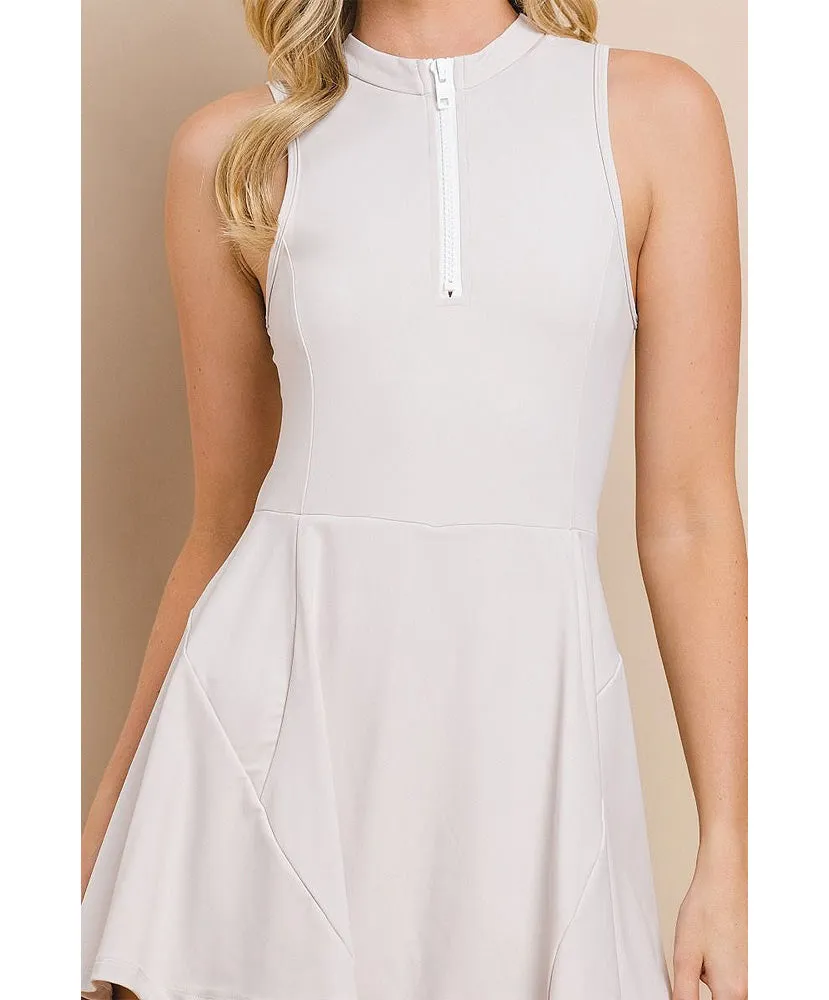 Ariana Quarter-Zip Athletic Dress