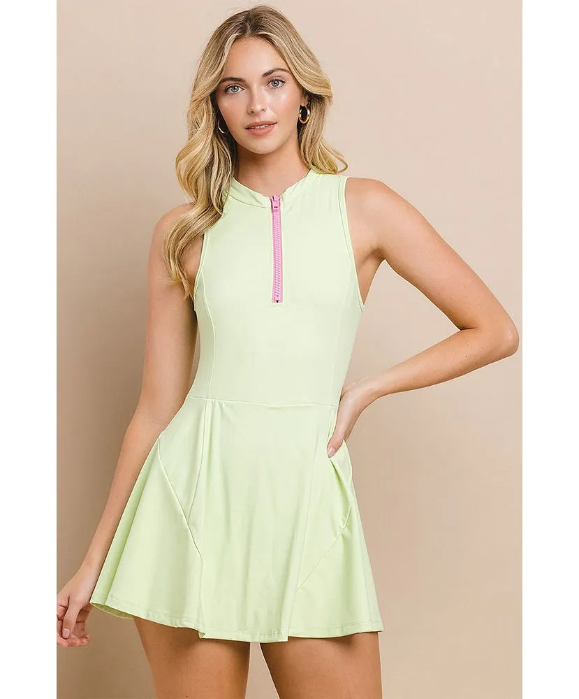 Ariana Quarter-Zip Athletic Dress