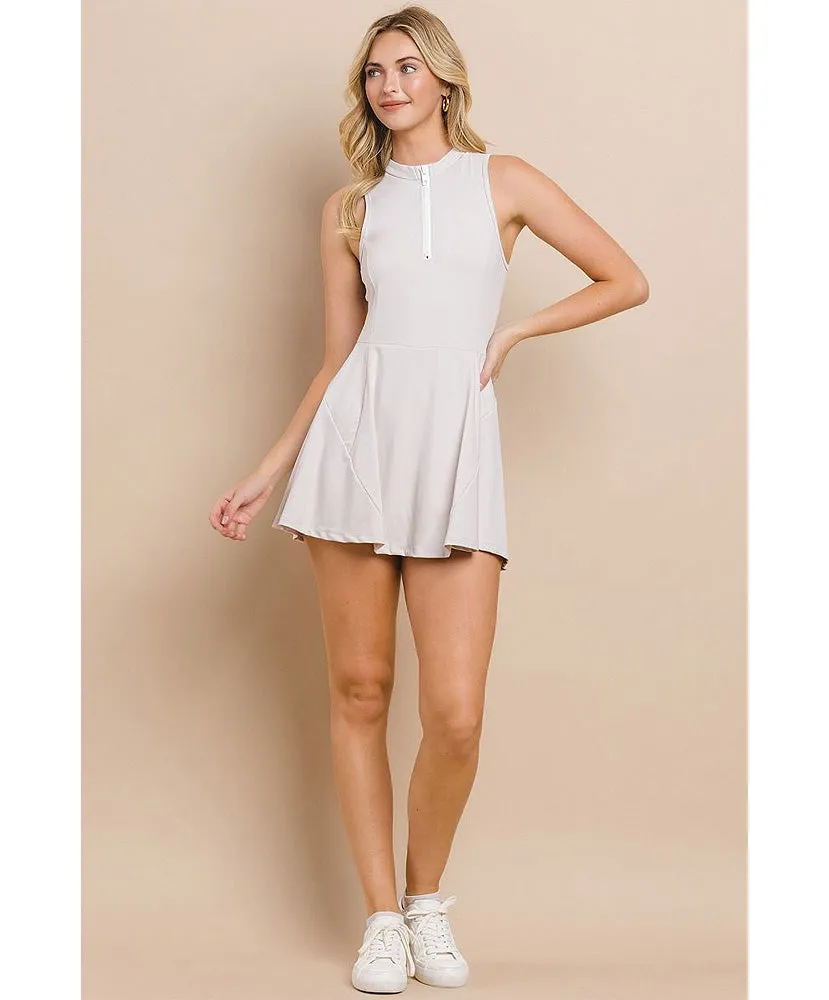 Ariana Quarter-Zip Athletic Dress