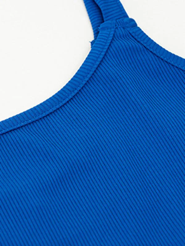 Athletic Smocked Waist Cami Sport Dress for Summer Adventures