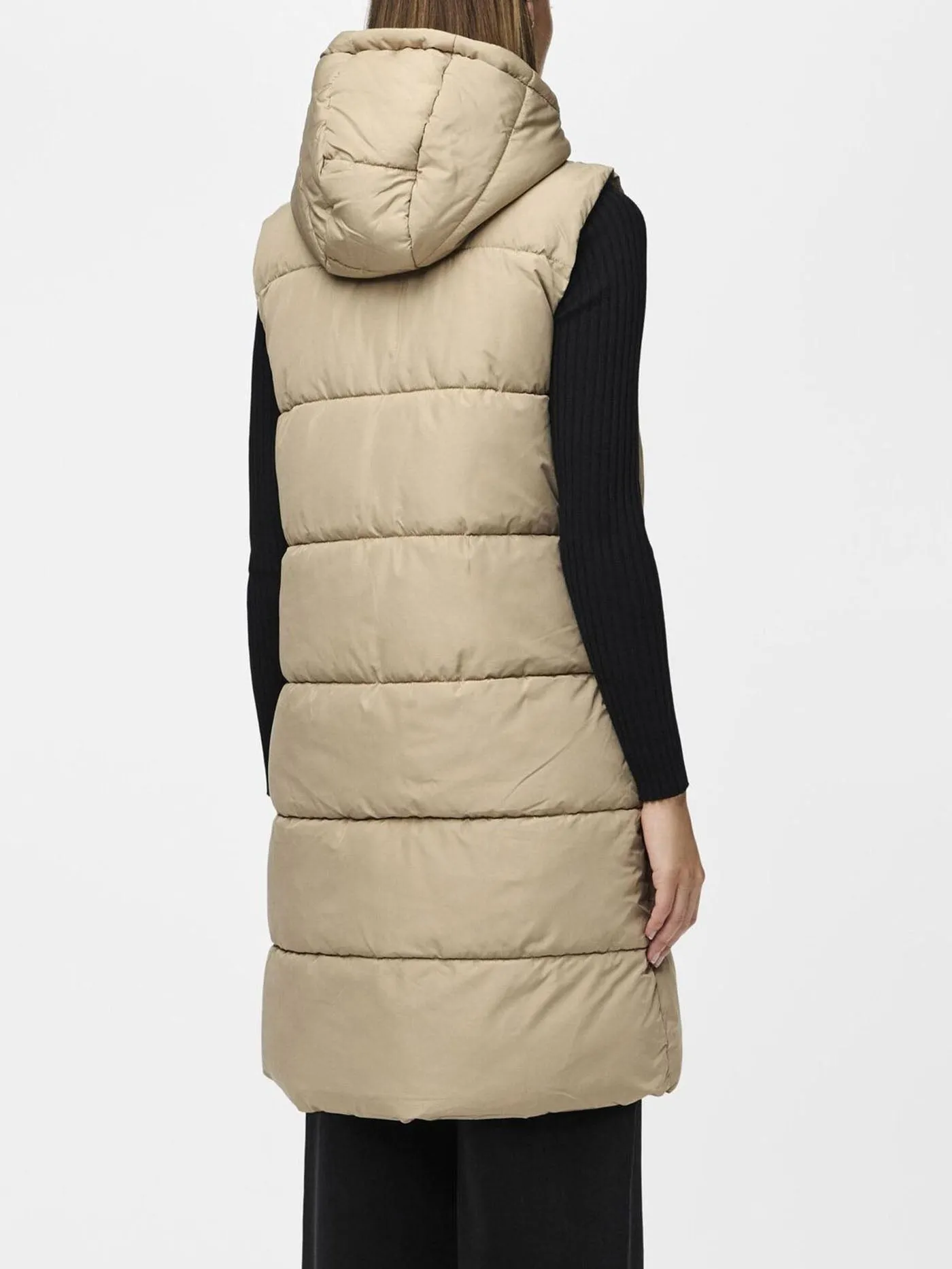Bee New Long Puffer Vest