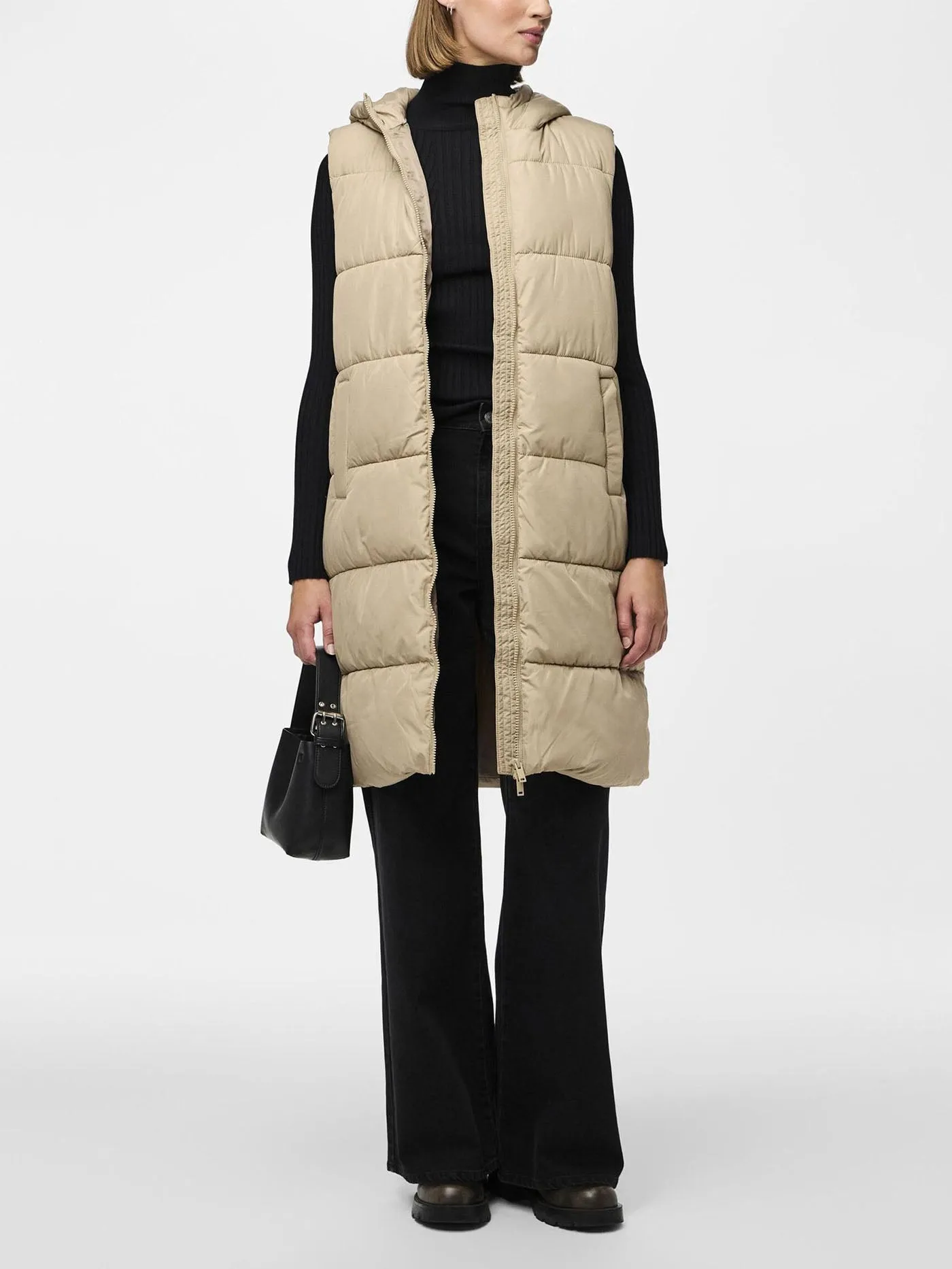 Bee New Long Puffer Vest