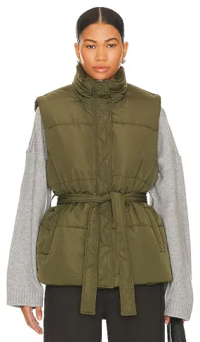 BLANKNYC Puffer Vest in Green