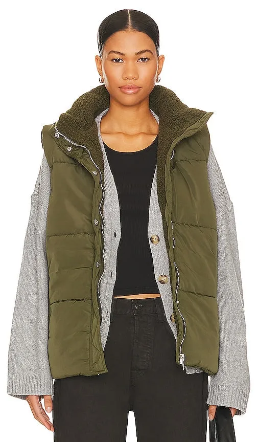 BLANKNYC Puffer Vest in Green