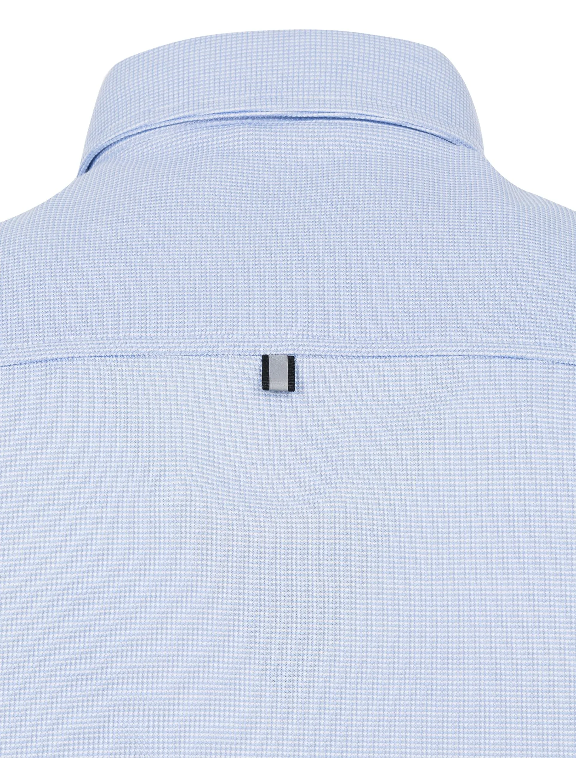 Blue Knit Performance Short Sleeve Shirt