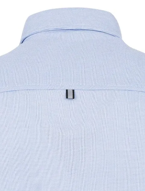 Blue Knit Performance Short Sleeve Shirt