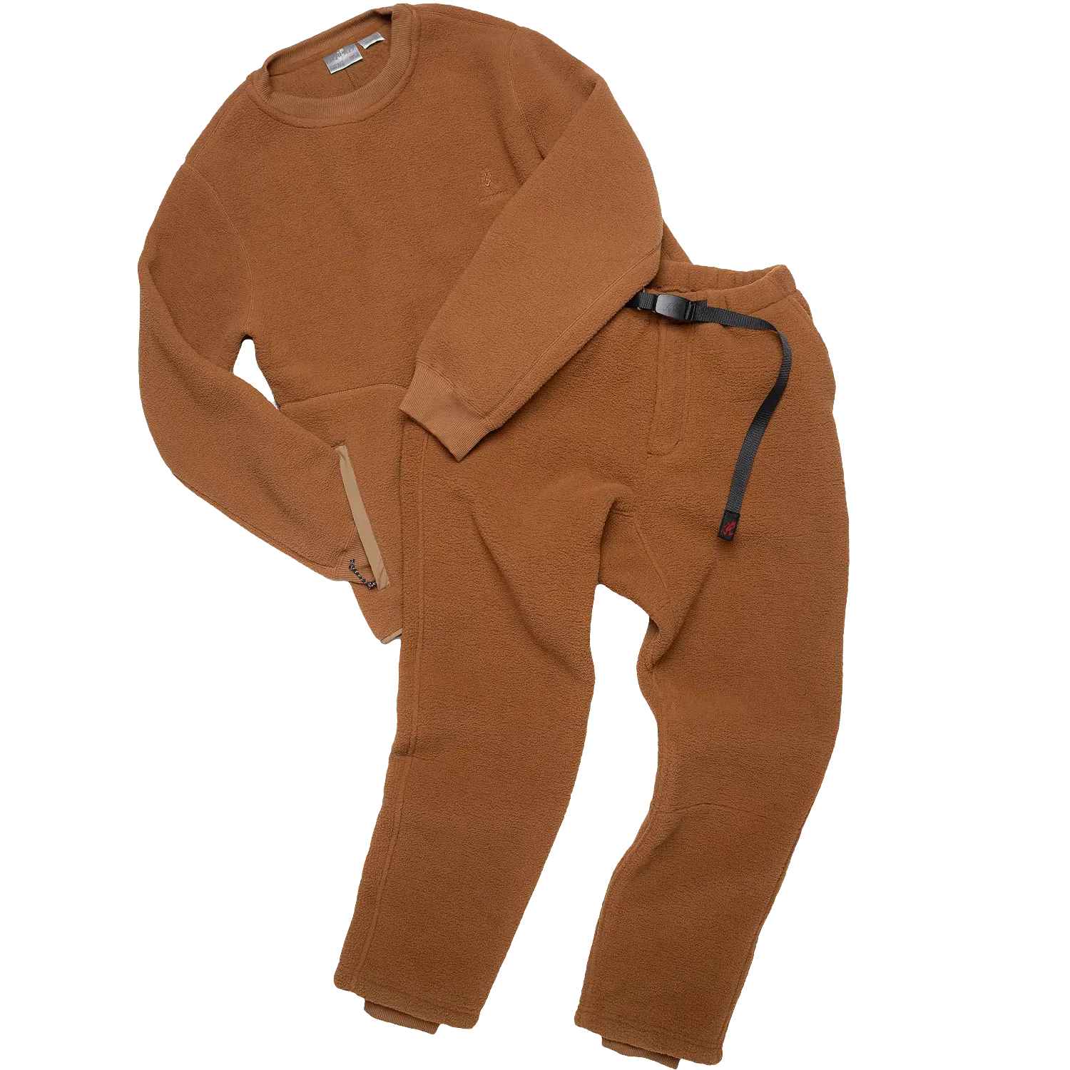Boa Fleece Track Pants - Coyote