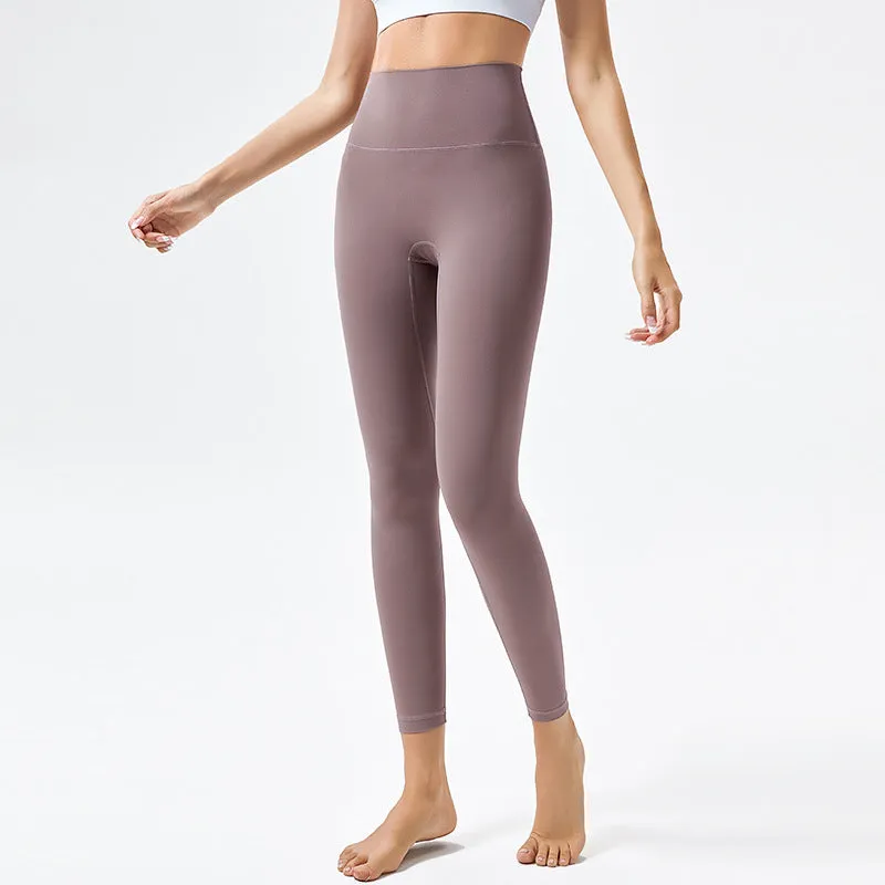 Fitness Athletic Yoga Pants Women High Waist Peach Push Up Hip Jacquard Gym Running Jogging Tight Legging