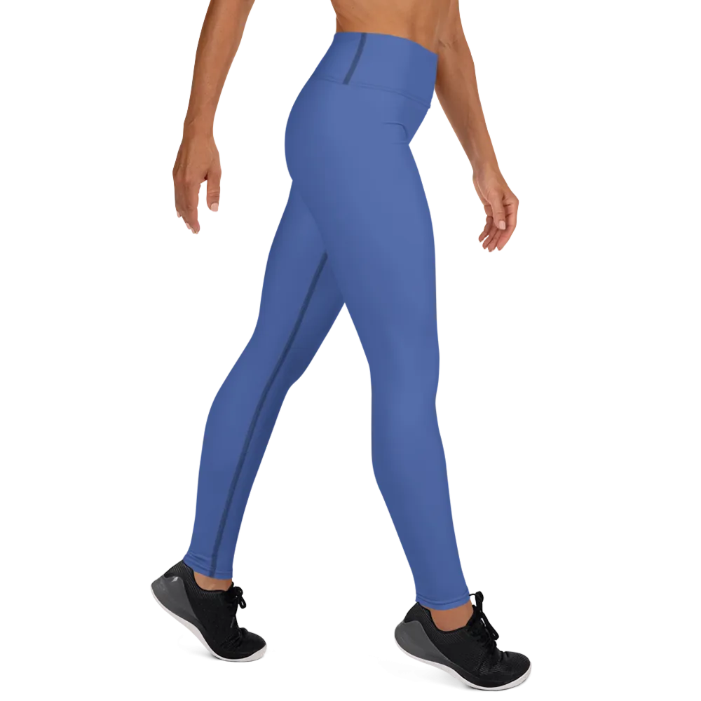 Flat Blue Yoga Leggings