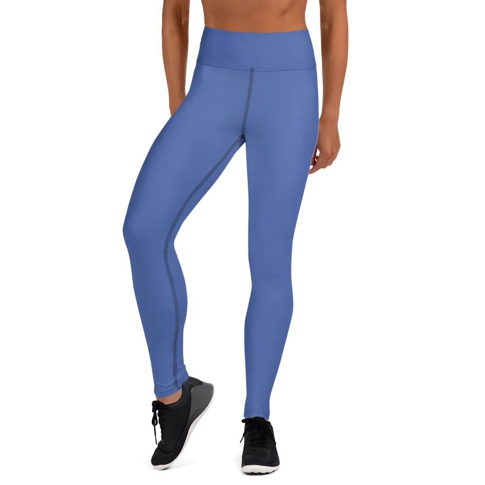 Flat Blue Yoga Leggings