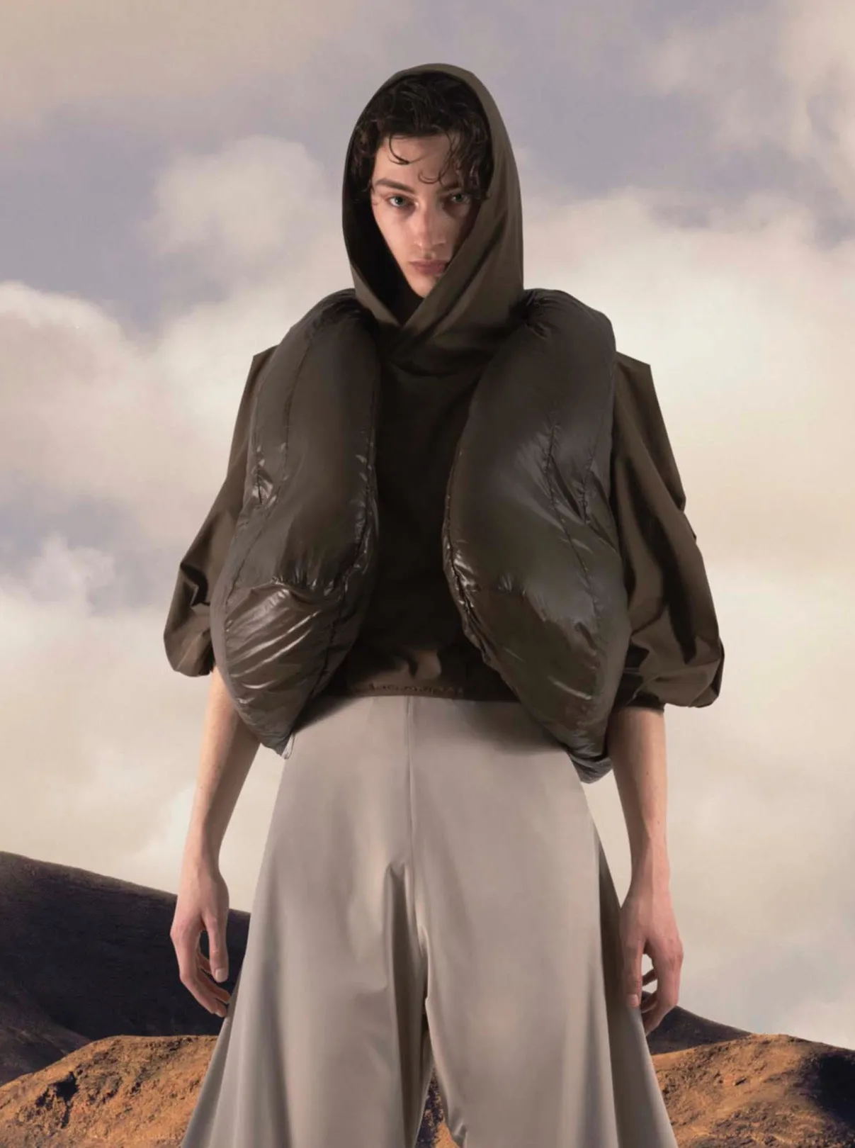 HALO Puffer vest green