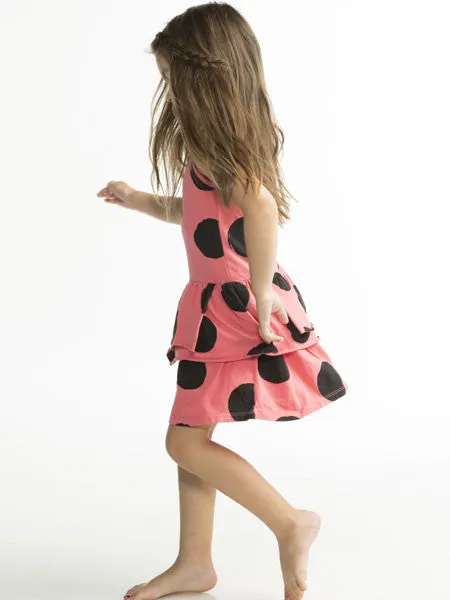 Joah Love Bermuda Pink Olive Dot Dress Size 3