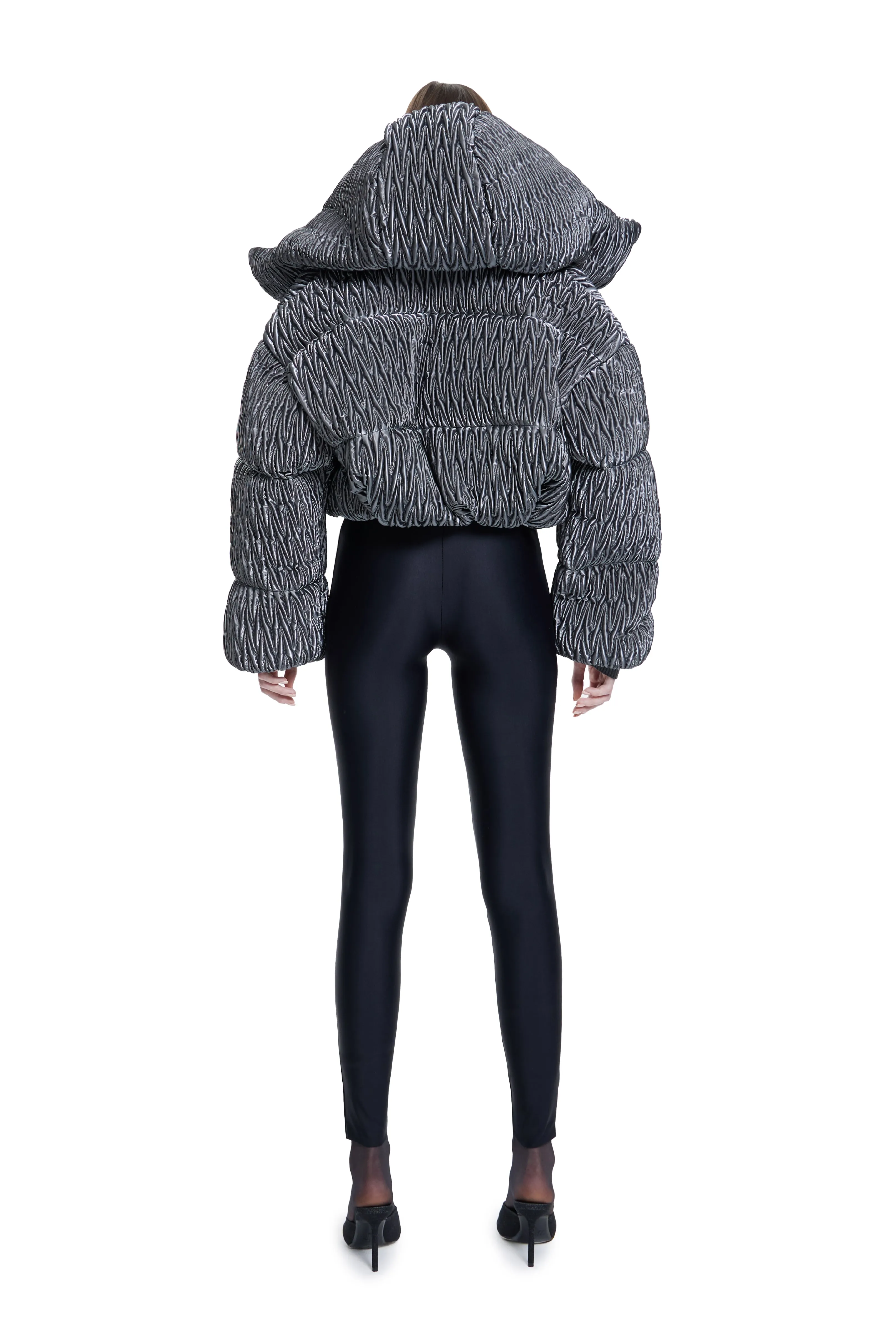 Khelan Puffer Jacket in Gray