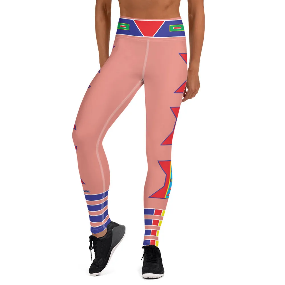 Live Crow Pink Yoga Leggings