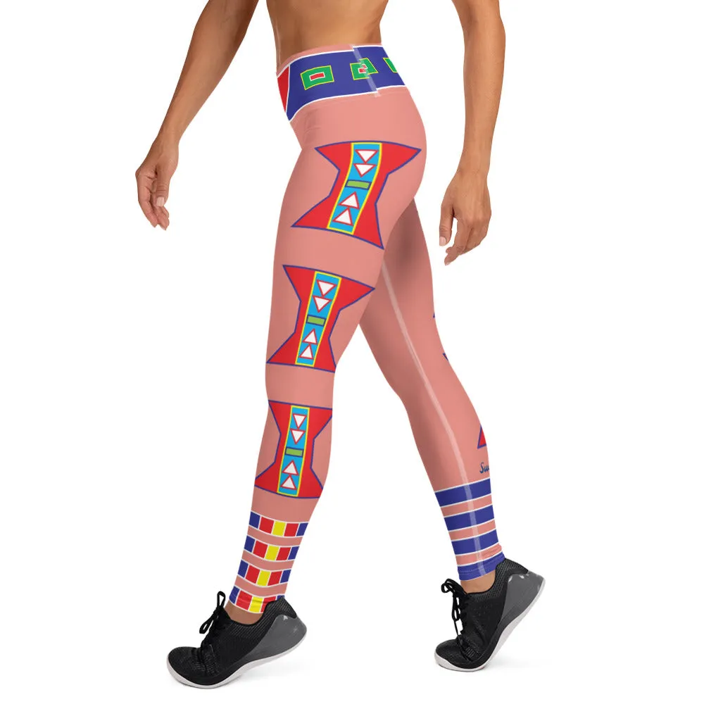Live Crow Pink Yoga Leggings