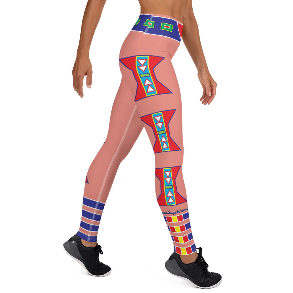 Live Crow Pink Yoga Leggings