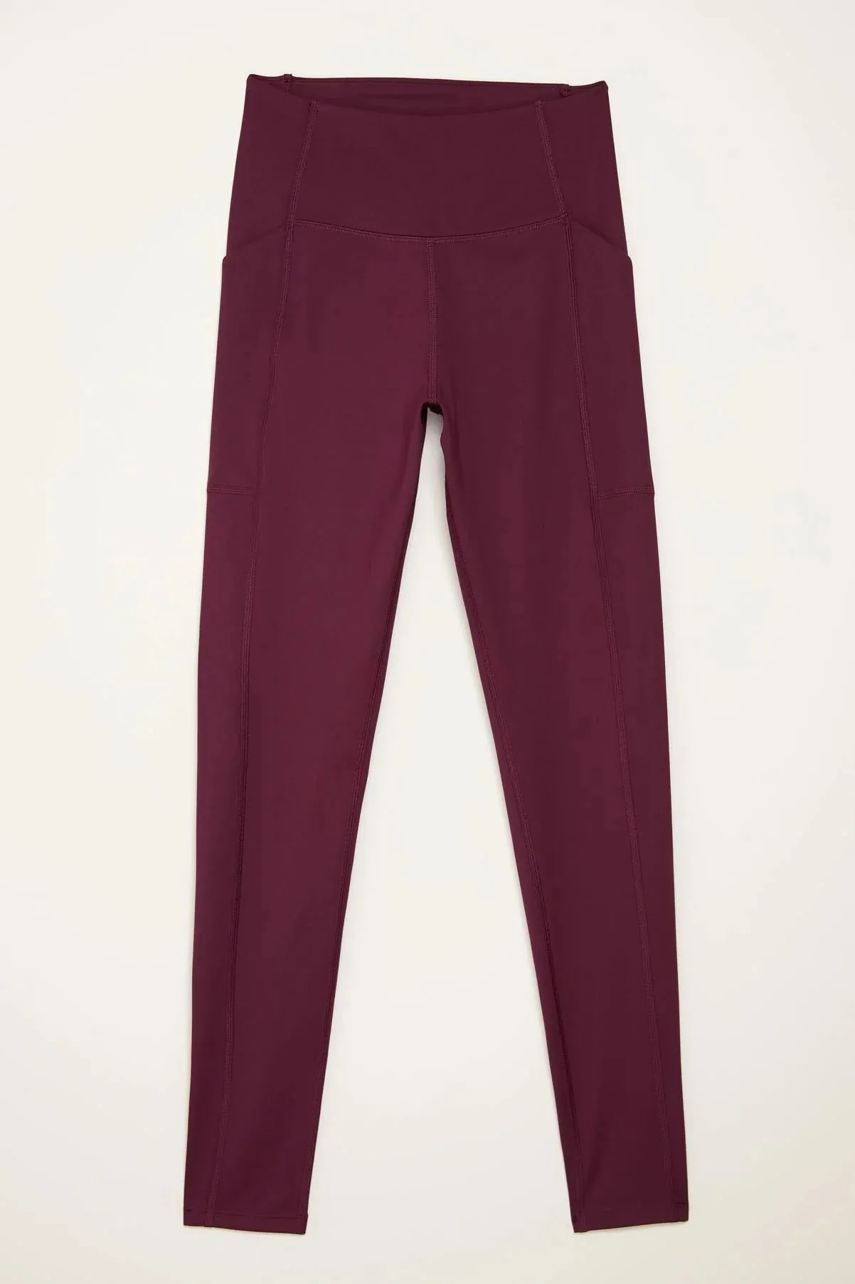 long leggings pocket - plum