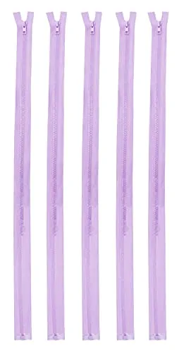 Mandala Crafts #5 Plastic Zipper - Separating Zippers for Sewing - Jacket Zipper Separating Zipper Replacement Zippers for Jackets Coats 5 PCs