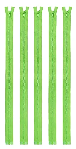 Mandala Crafts #5 Plastic Zipper - Separating Zippers for Sewing - Jacket Zipper Separating Zipper Replacement Zippers for Jackets Coats 5 PCs