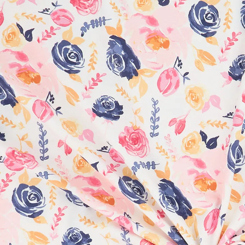 Melissa Mora - Floral Off White Knit Yardage
