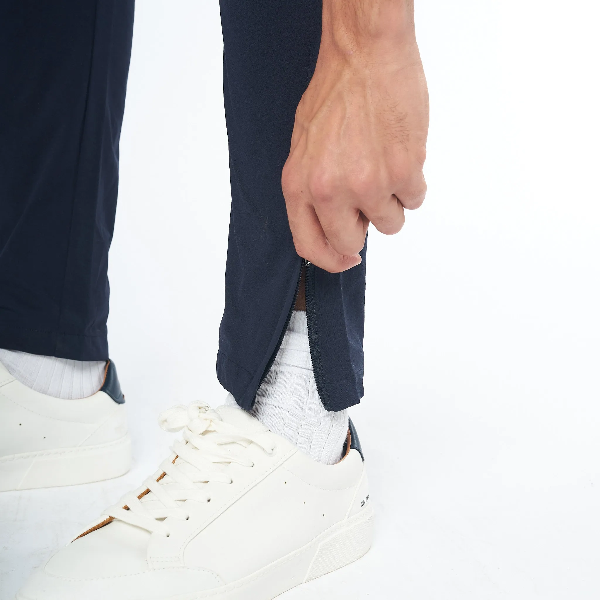 Omnitau Men's Team Sports Breathable Tapered Track Pants - Navy