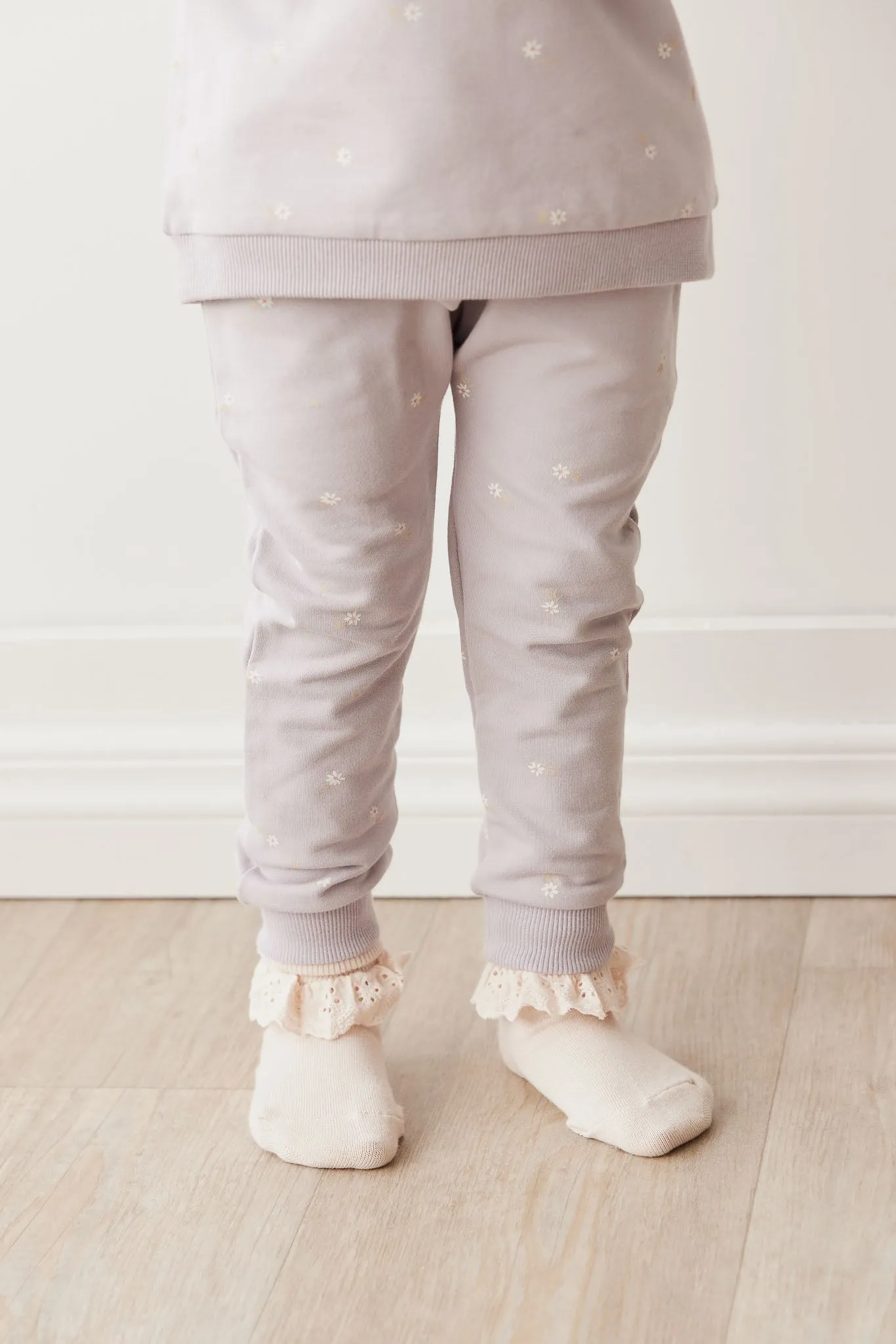 Organic Cotton Morgan Track Pant - Annie Ditzy Violet Ice
