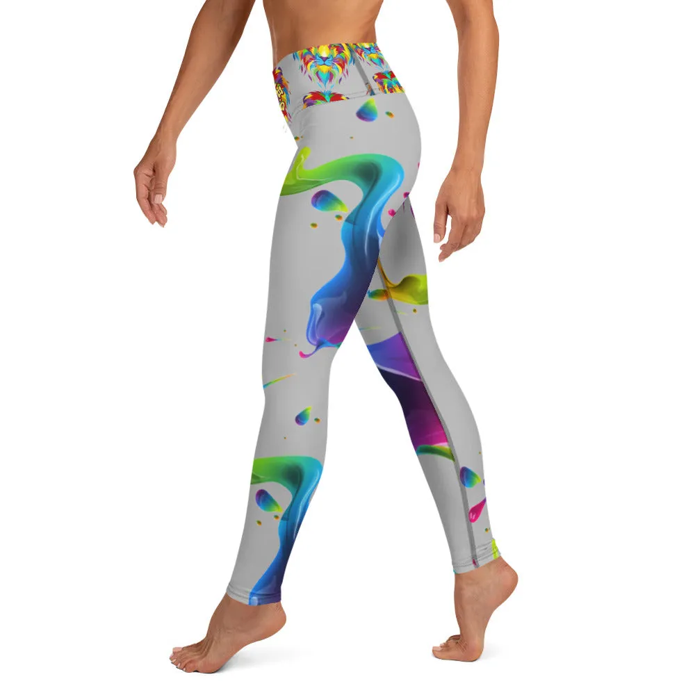 PORCHGIRLZ(LOGO/PAINT SPLATTER)2.0 GRE Yoga Leggings