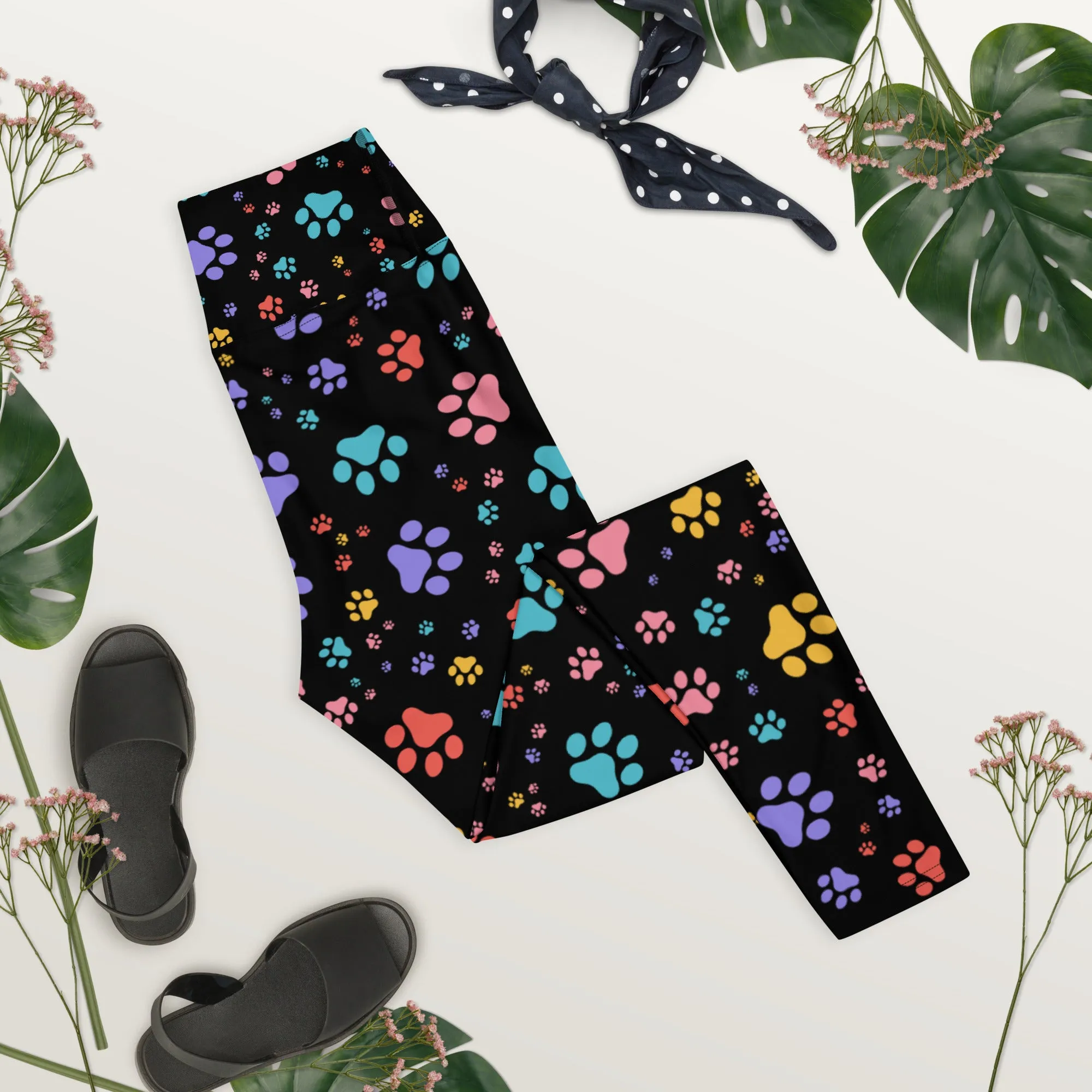 Rainbow Paws Yoga Leggings