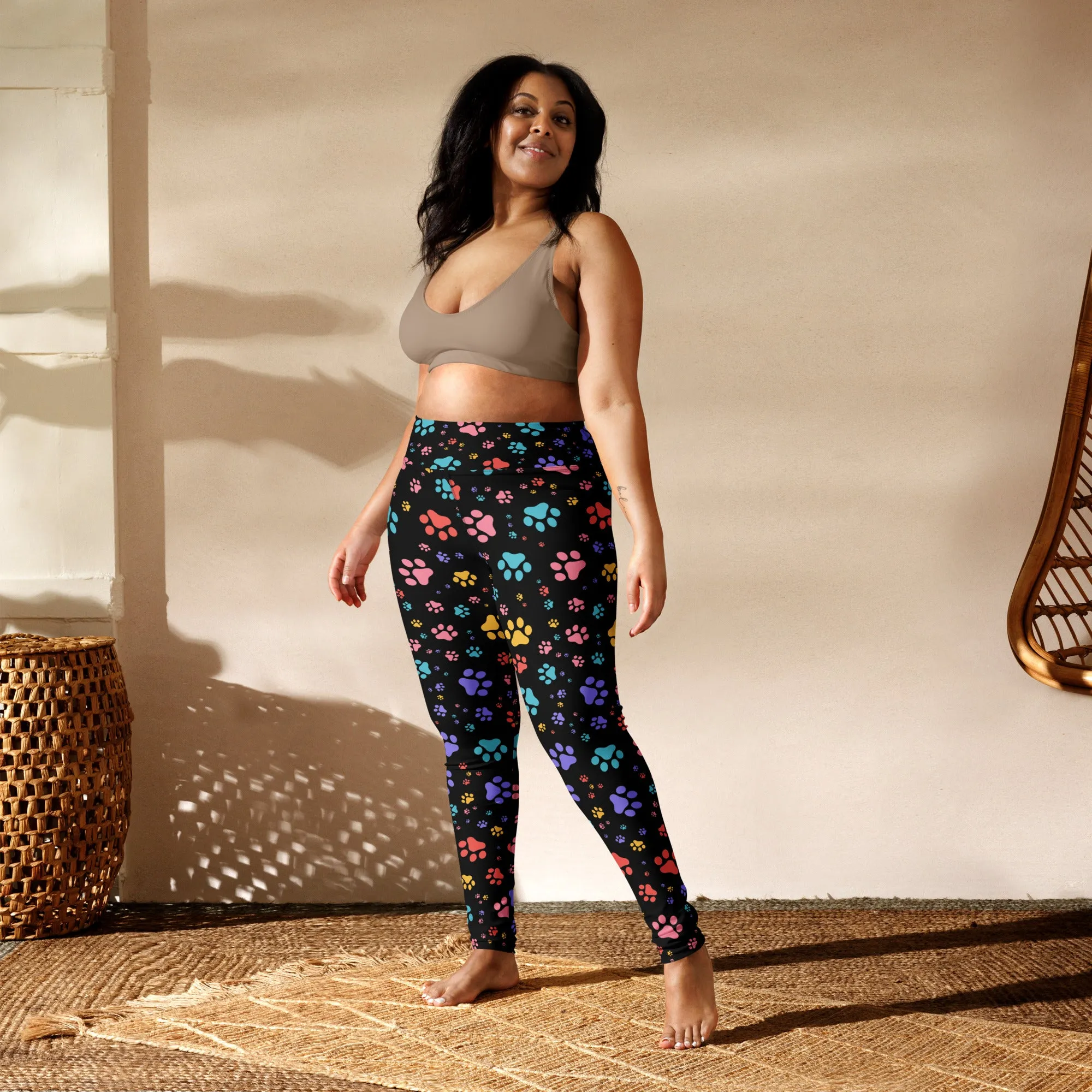 Rainbow Paws Yoga Leggings
