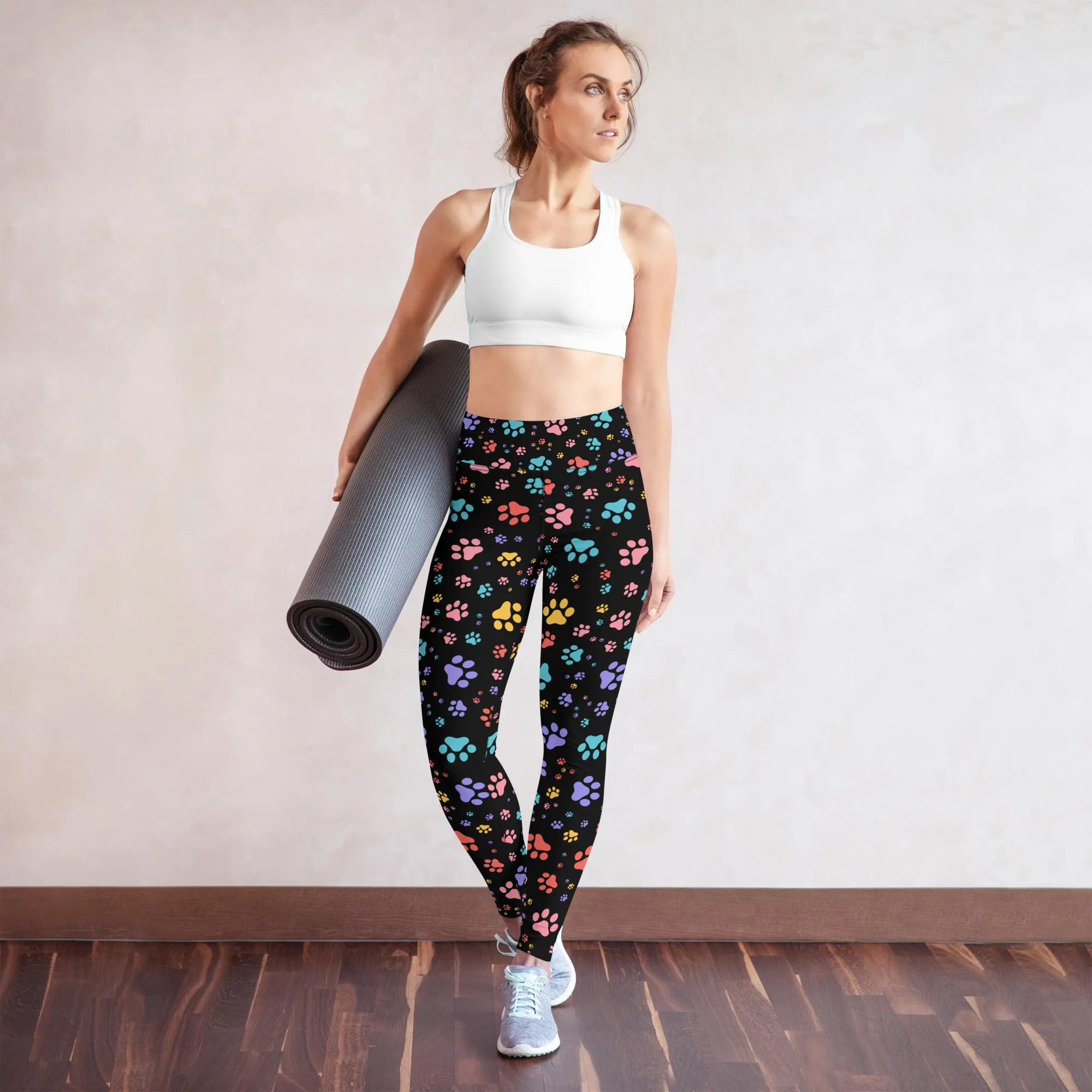 Rainbow Paws Yoga Leggings