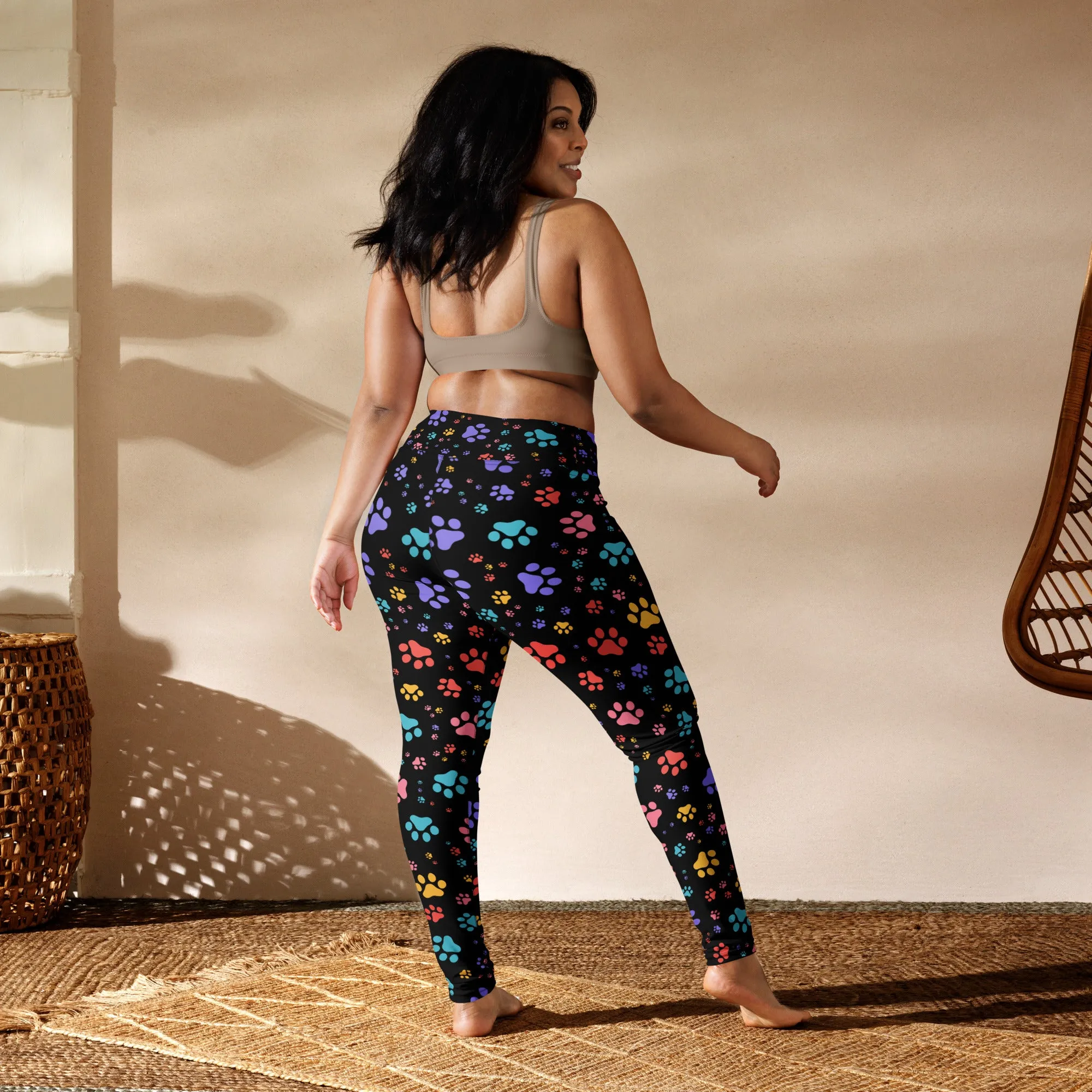 Rainbow Paws Yoga Leggings