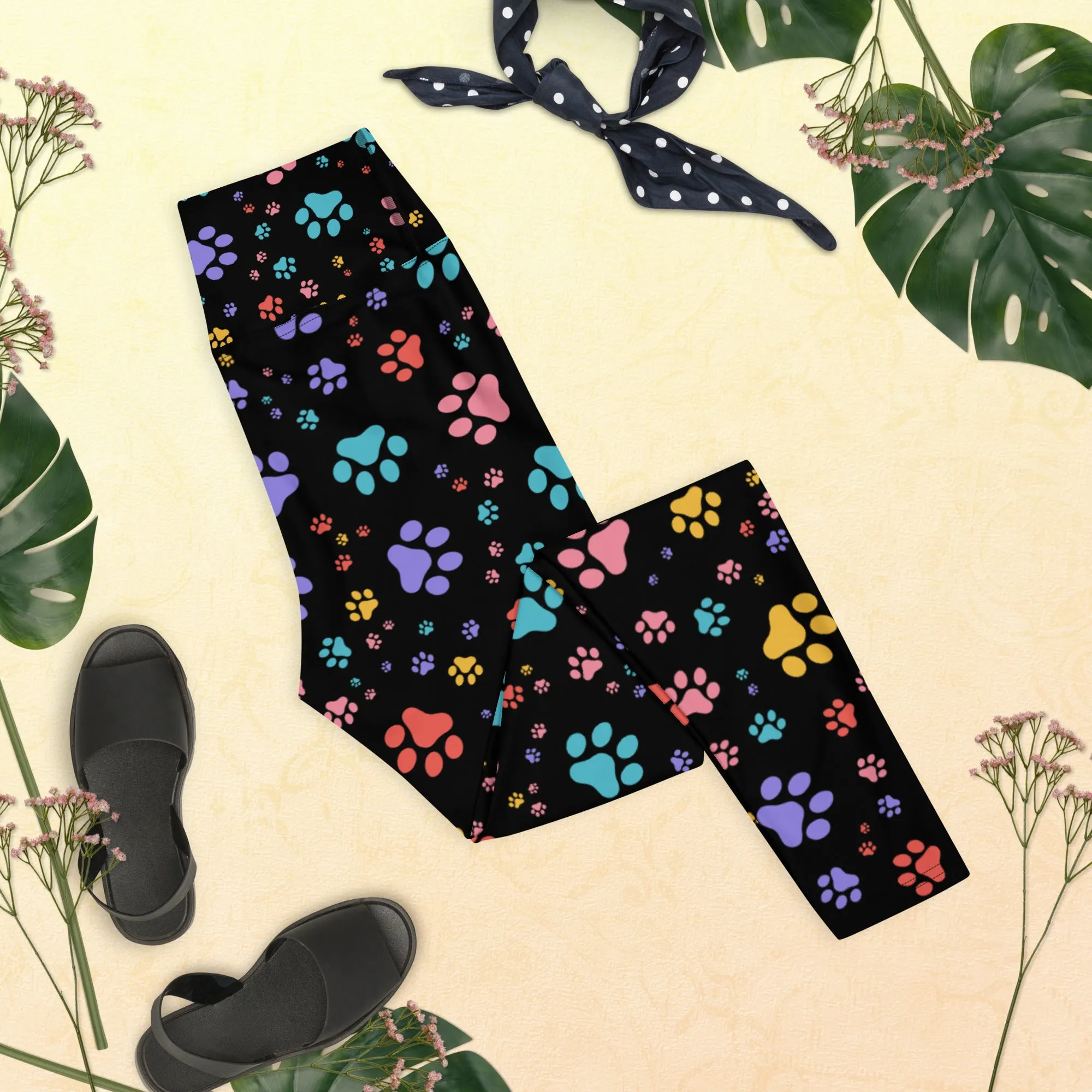 Rainbow Paws Yoga Leggings