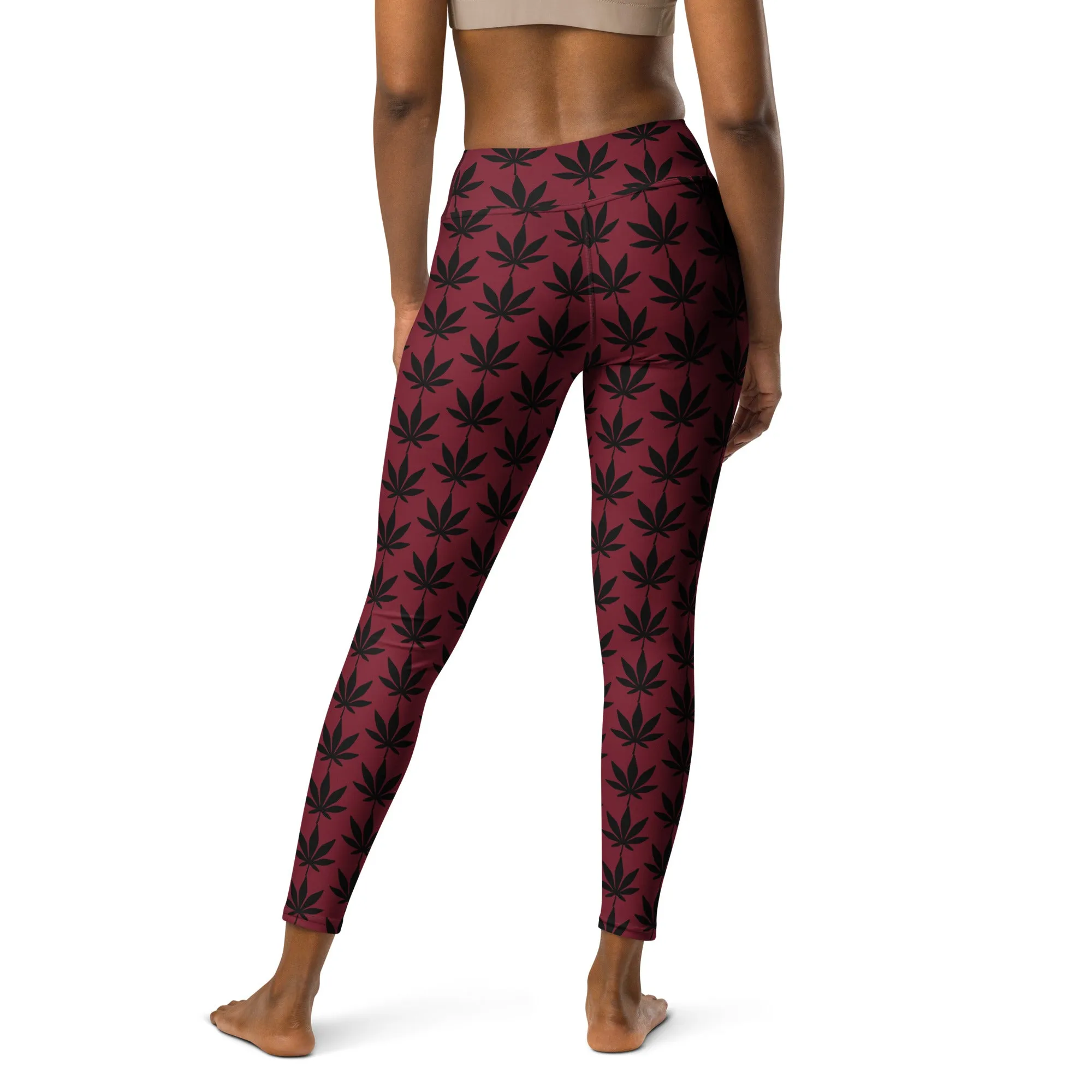 Red Yoga Leggings