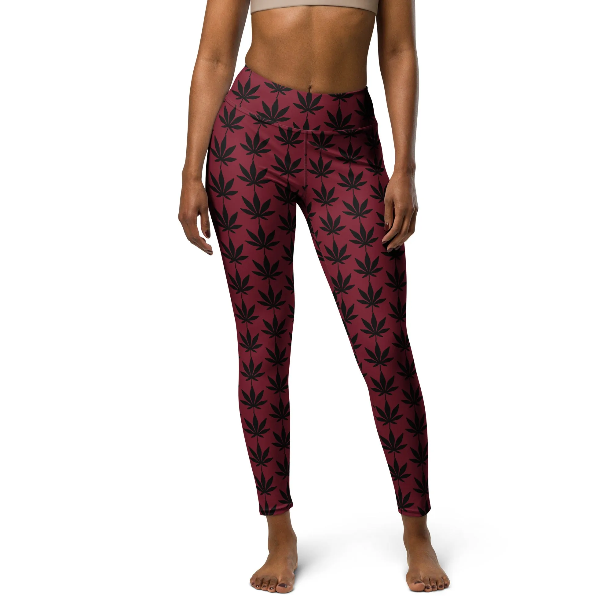 Red Yoga Leggings