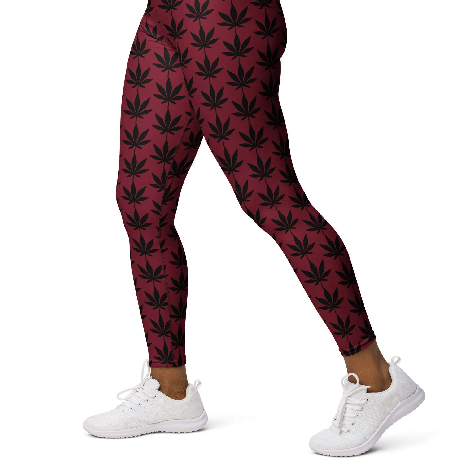Red Yoga Leggings