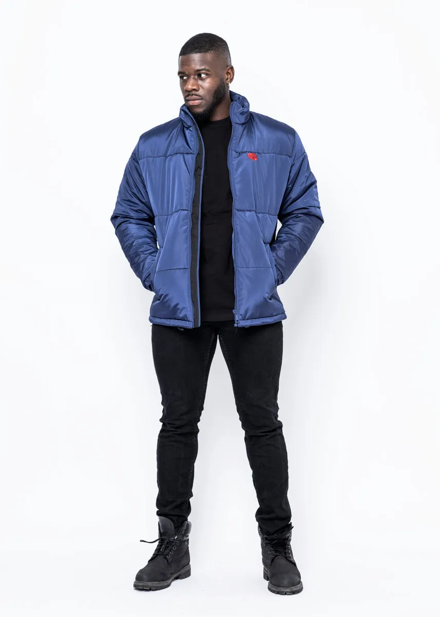 ROSE PUFFER JACKET - BLUE