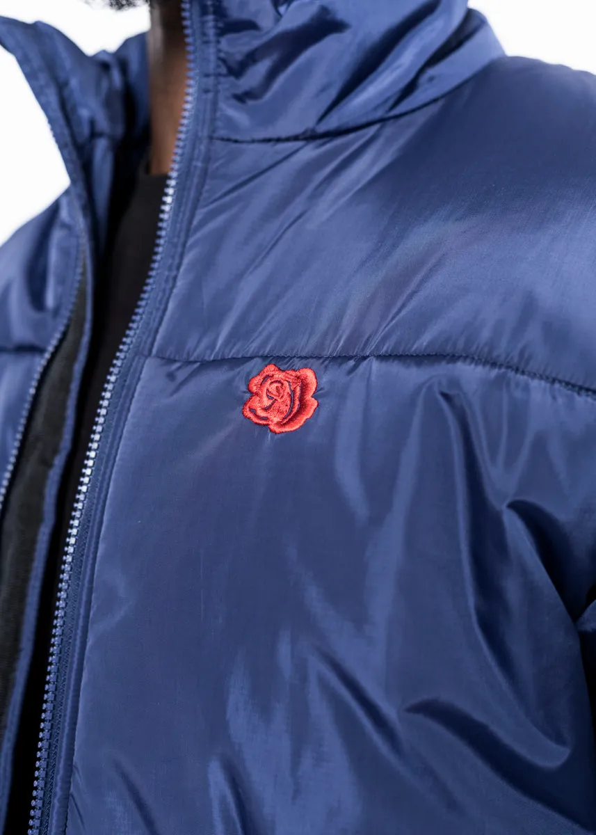 ROSE PUFFER JACKET - BLUE