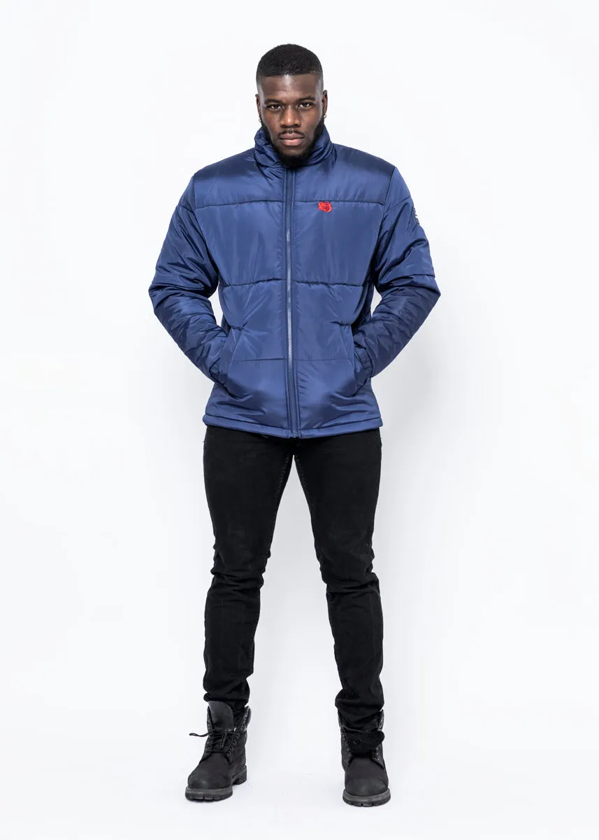 ROSE PUFFER JACKET - BLUE