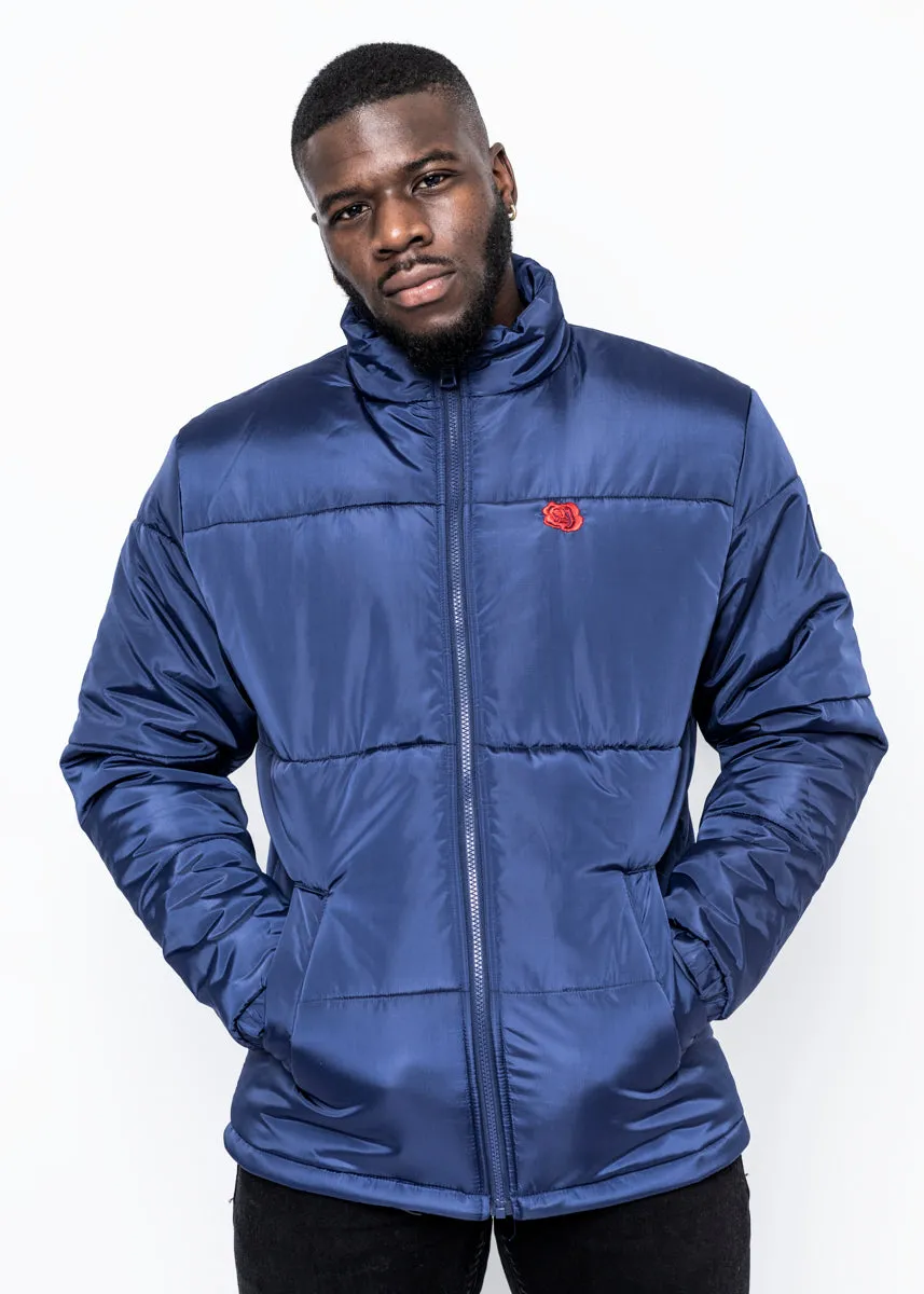 ROSE PUFFER JACKET - BLUE