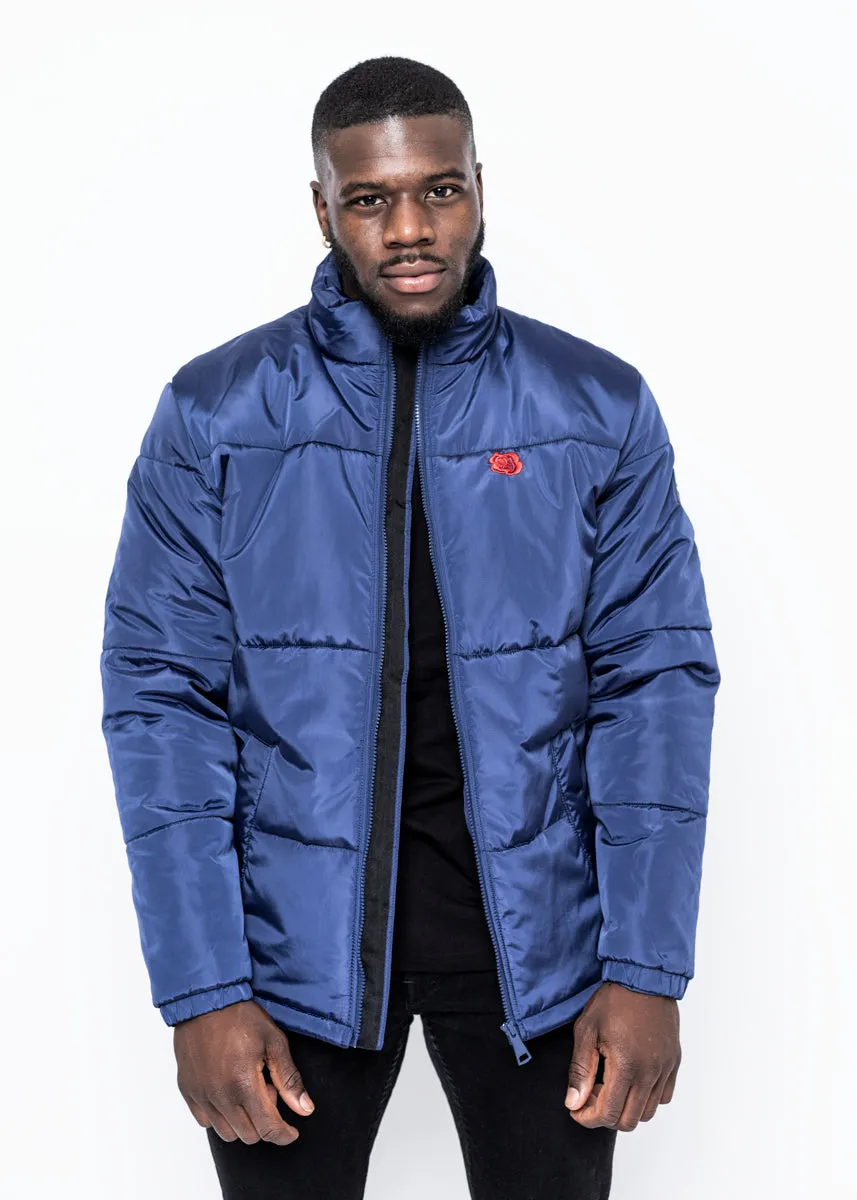 ROSE PUFFER JACKET - BLUE