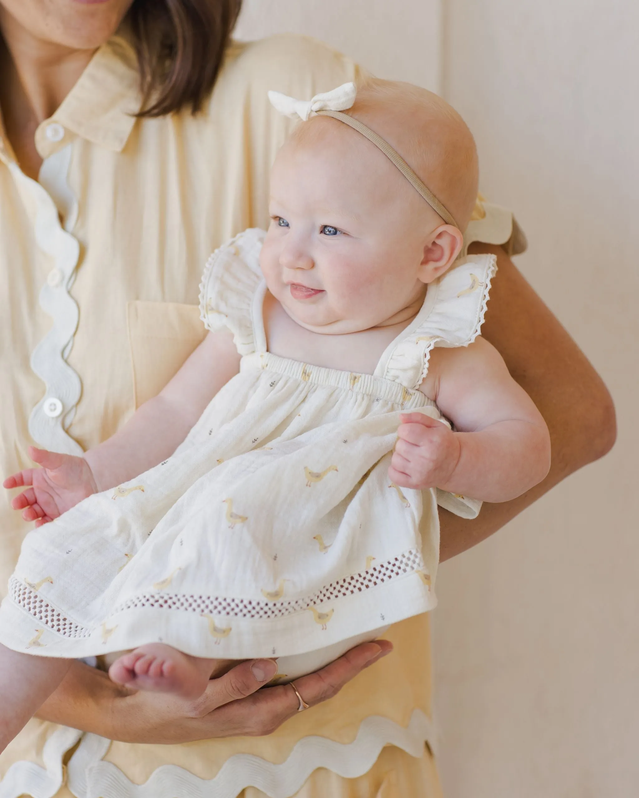 Ruffled Tank Dress - Geese