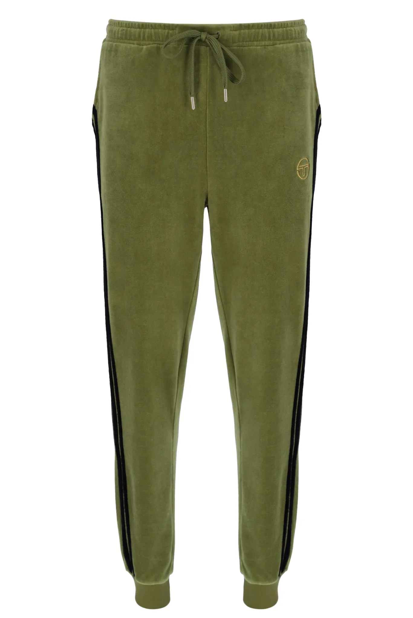 Sergio Tacchini Damarindo Velour Track Pants Stm27272-776  Sphagnum Khaki