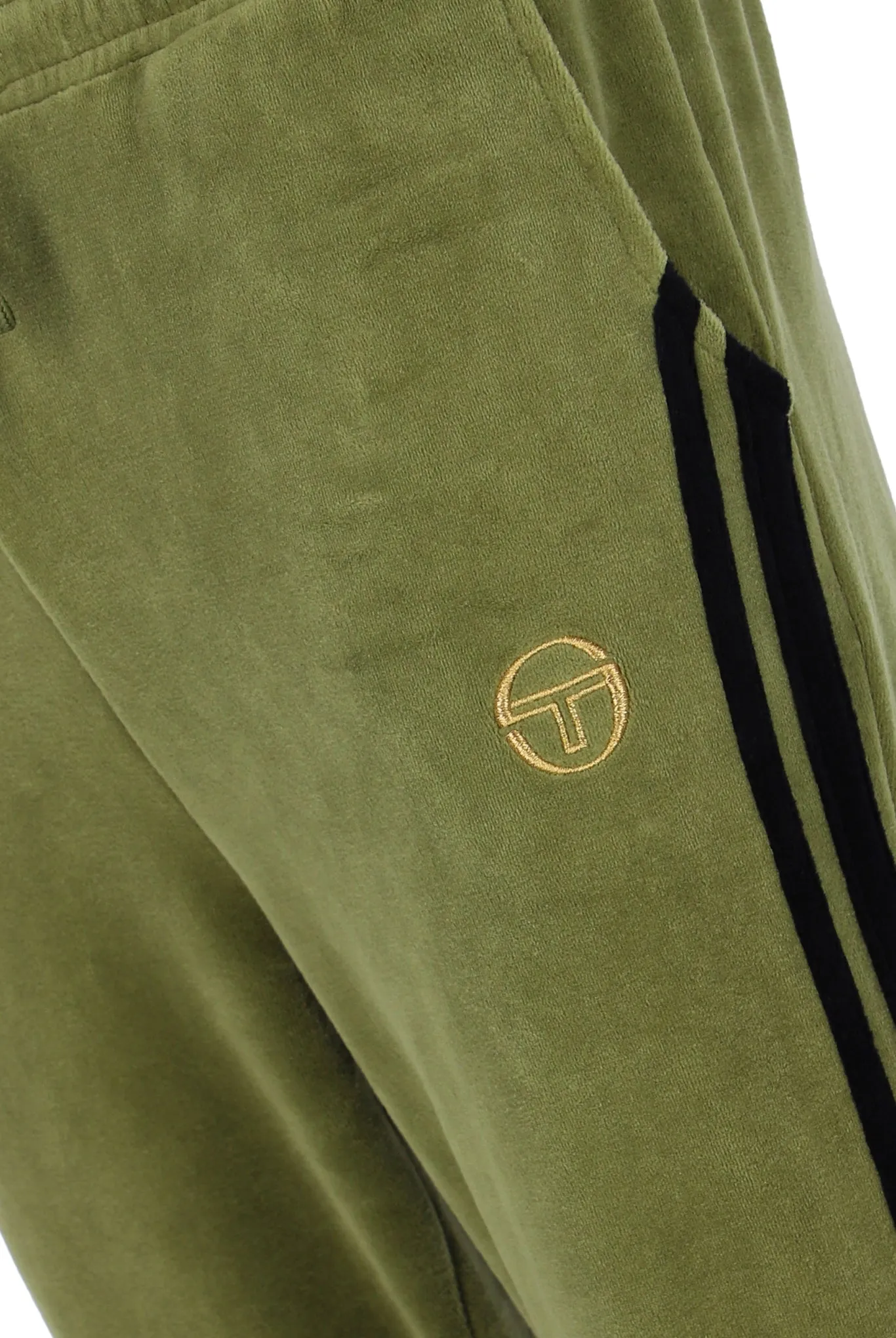 Sergio Tacchini Damarindo Velour Track Pants Stm27272-776  Sphagnum Khaki