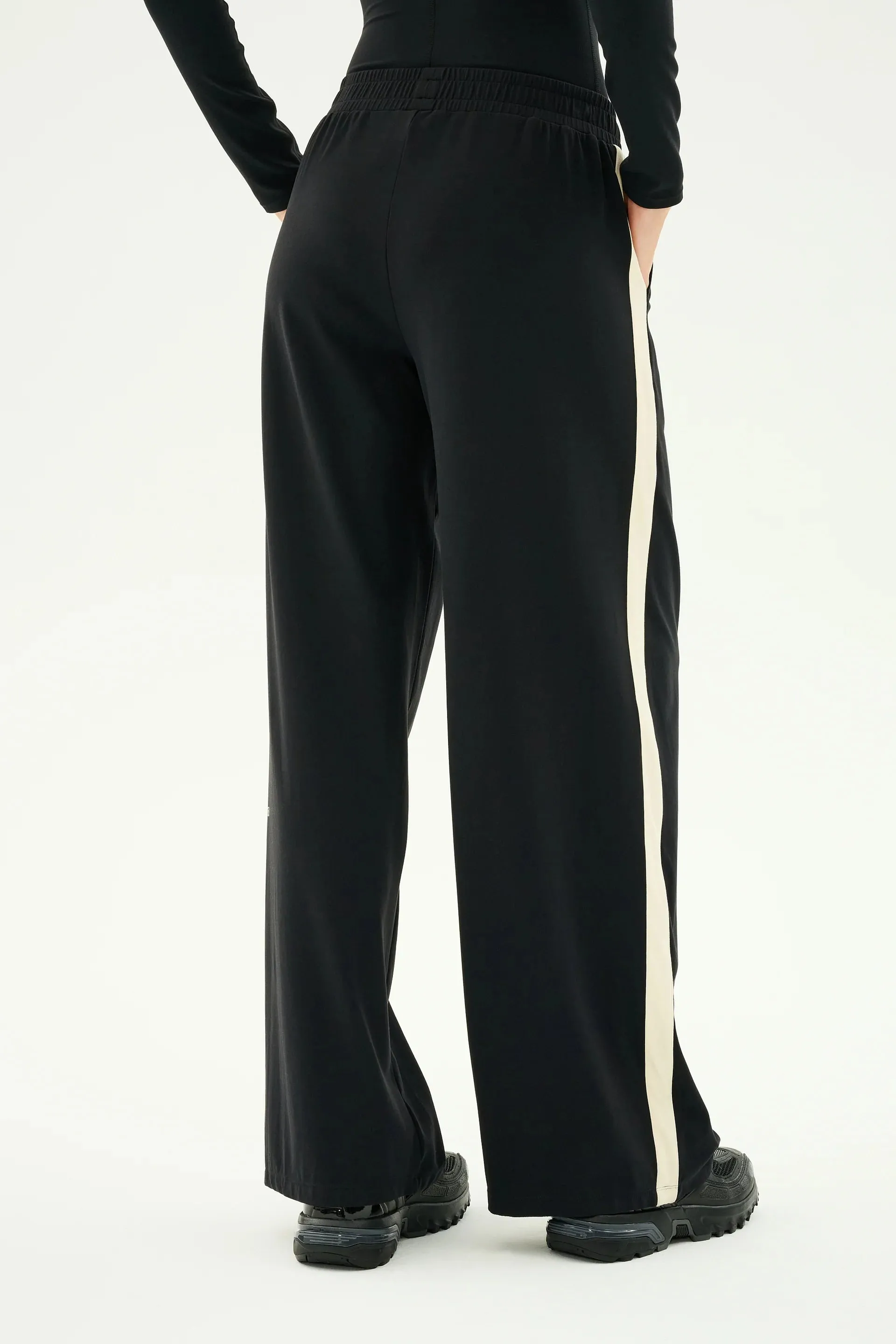 Splits59 Luca Airweight Trouser with Stripe - Black/White