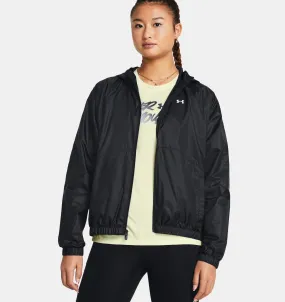 Under Armour Women's UA Rival Sport Windbreaker-Black