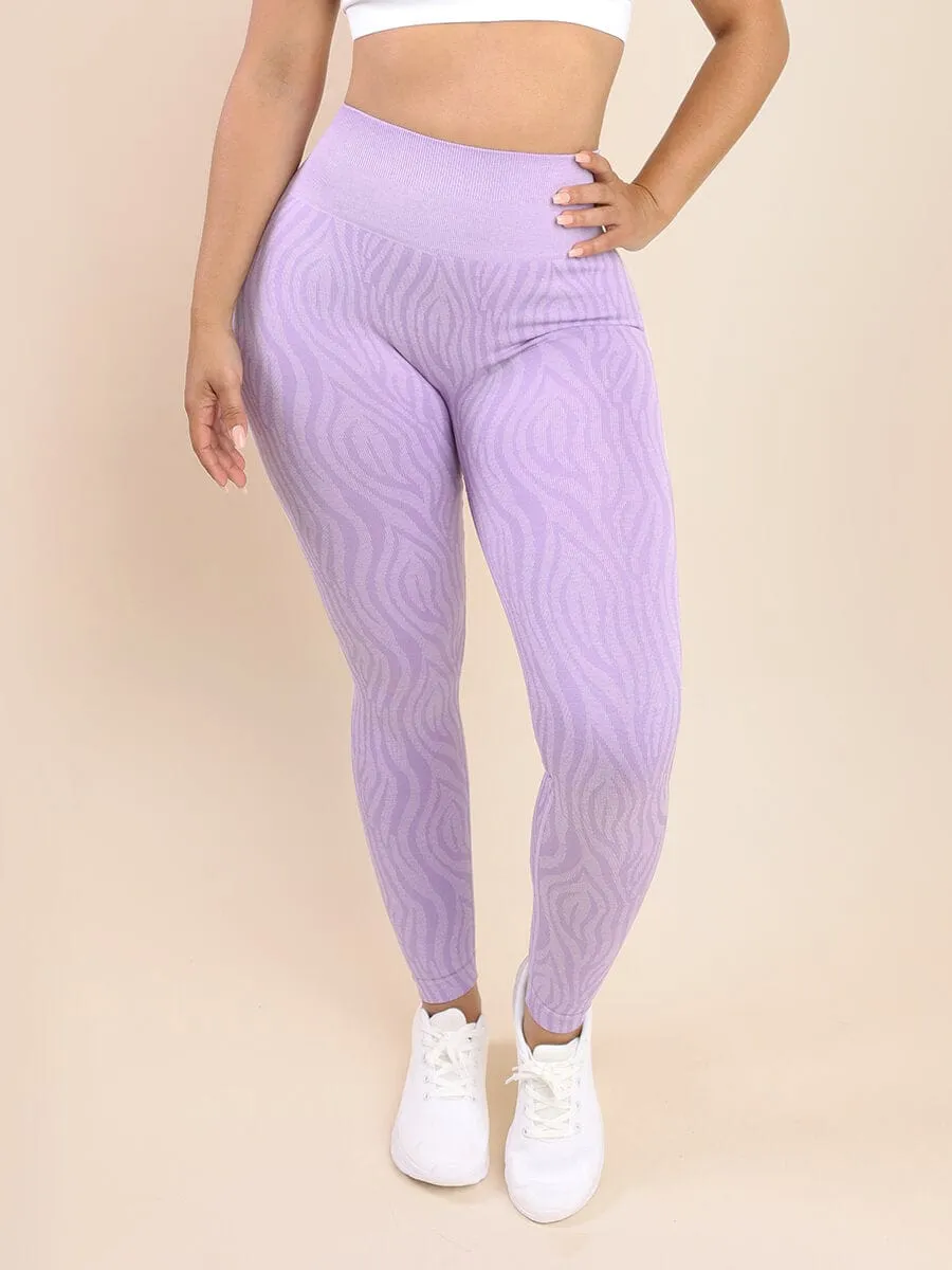 Wholesale Zebra Print High Waist Yoga Leggings